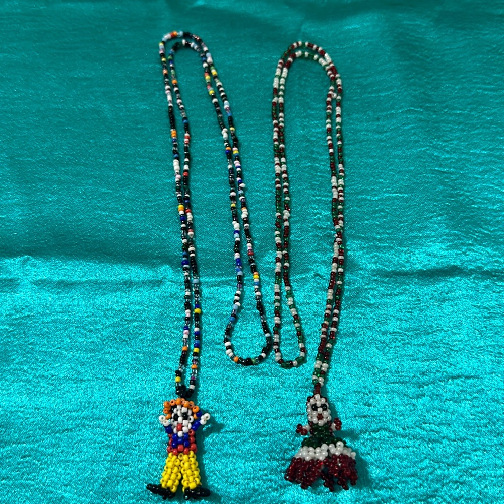 A beautiful handmade necklace Mexican culture.